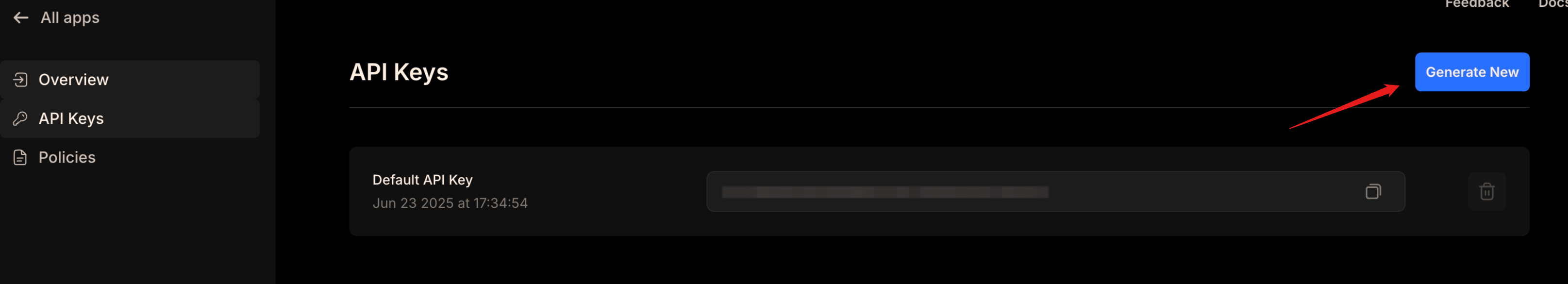 Create a Sponsor API Key